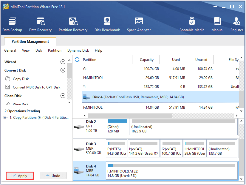 How to manage partation